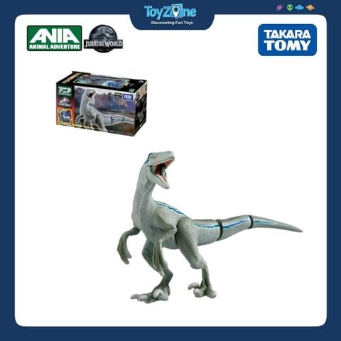 Mô hình đồ chơi Khủng Long Velociraptor ANIA Jurassic World Blue ( With Battle Card ) TAKARA TOMY