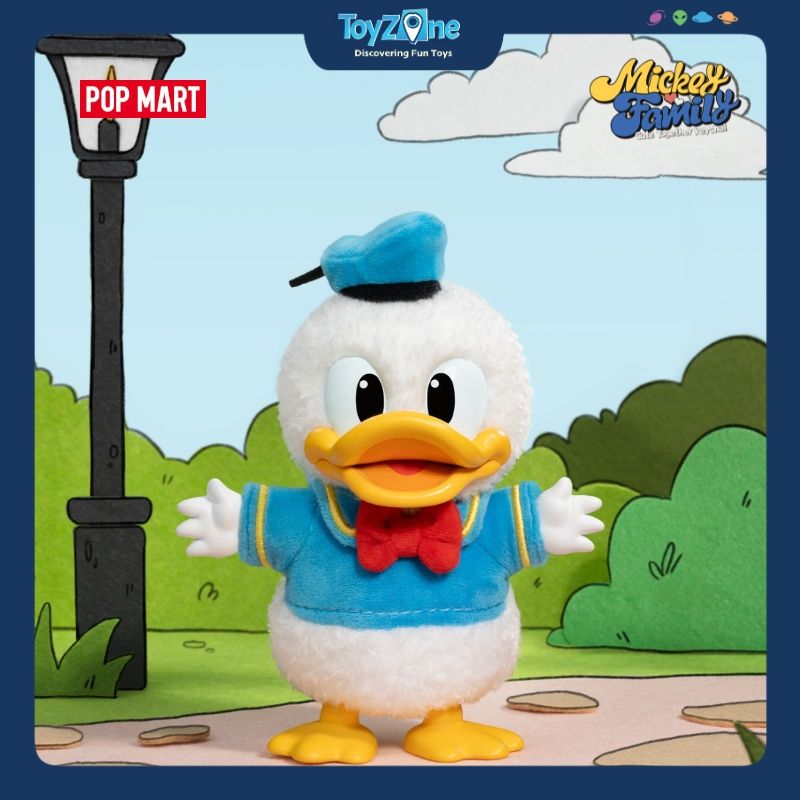 Mô hình Blind box Móc khoá Gấu bông Mickey Family Cute Together Keychain Series POP MART