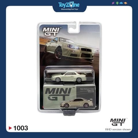 Mô hình xe Nissan Skyline GT-R (R34) V-Spec II Nür 1:64 MiniGT