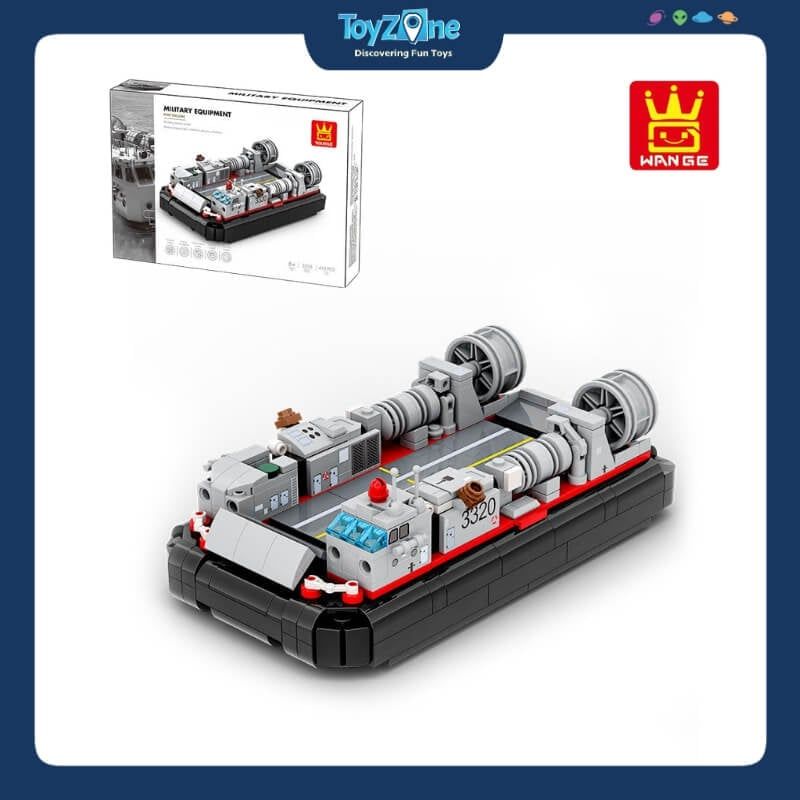 Bộ Đồ Chơi Lắp Ráp Mô Hình Tàu Đệm Khí Đổ Bộ Quân Sự TYPE 726 LCAC WANGE