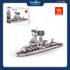 Bộ Đồ Chơi Lắp Ráp Mô Hình Tàu Tuần Dương Tên Lửa Dẫn Đường Varyag WANGE