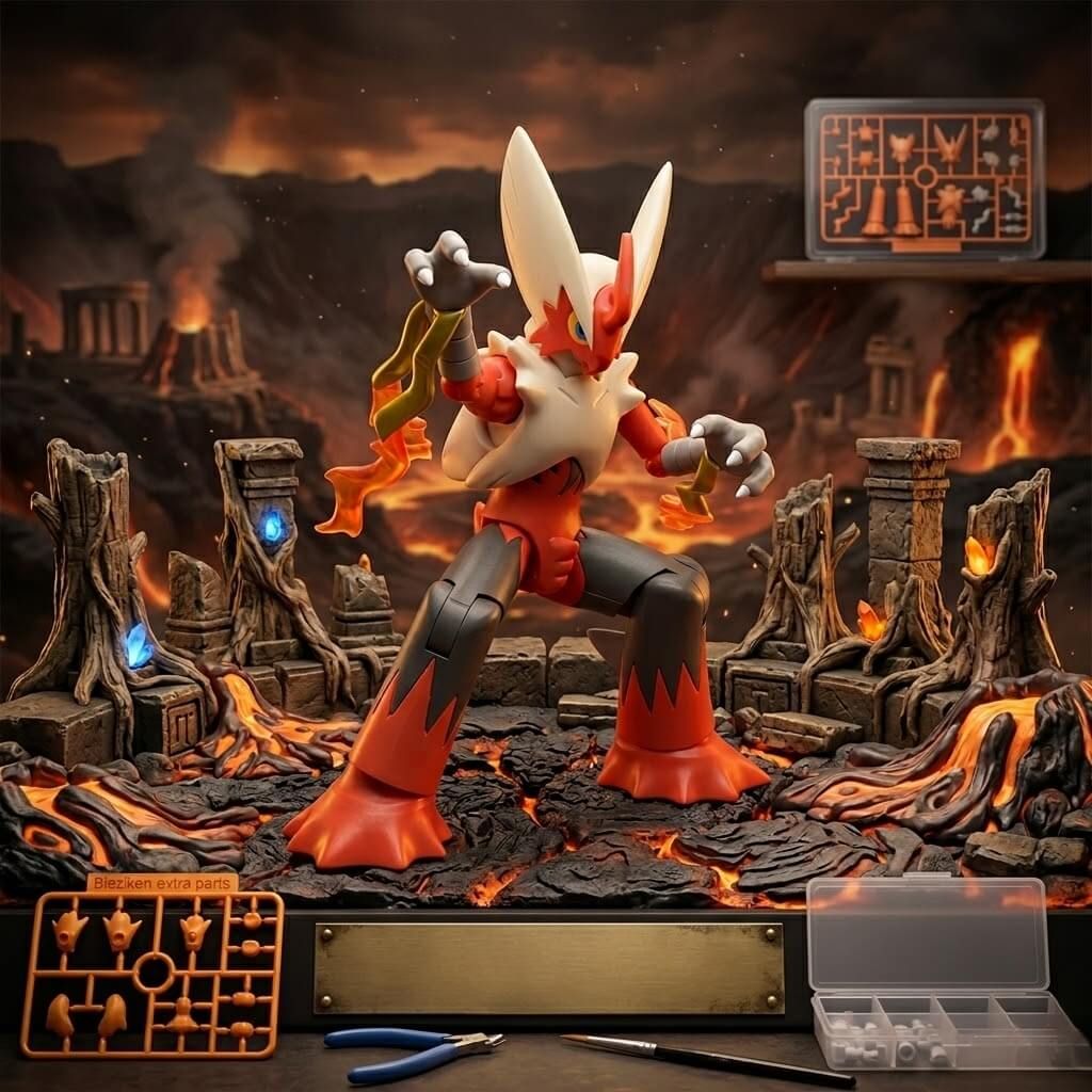 Mô hình lắp ráp Pokemon Plamo Collection Select Series Plastic Model Kit BANDAI