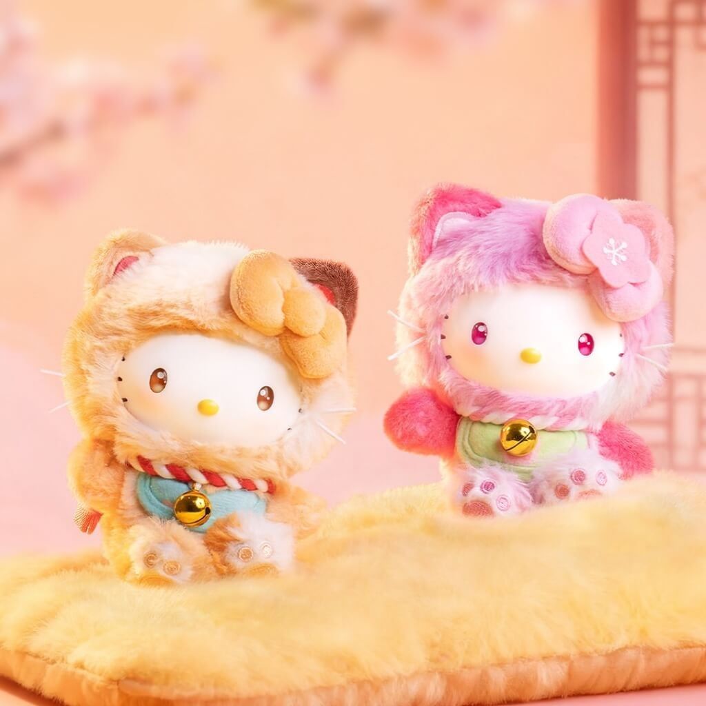 Mô hình đồ chơi Blind box Hello Kitty Style Meow Blessing Series Plush Relaxing Toy Mini MOETCH