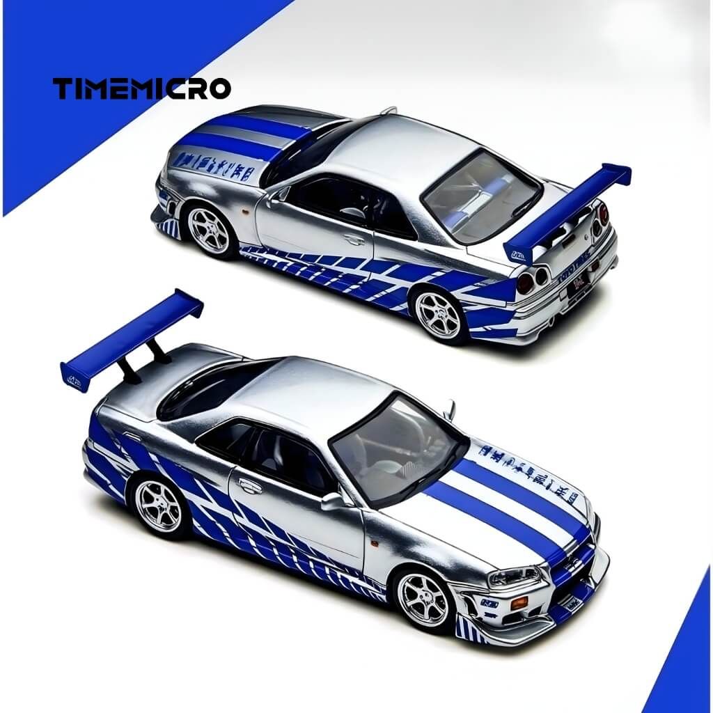 Mô hình xe Nissan Skyline GT-R R34 1:64 Time Micro