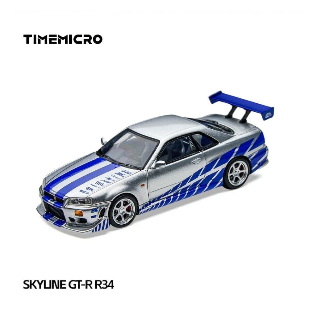 Mô hình xe Nissan Skyline GT-R R34 1:64 Time Micro