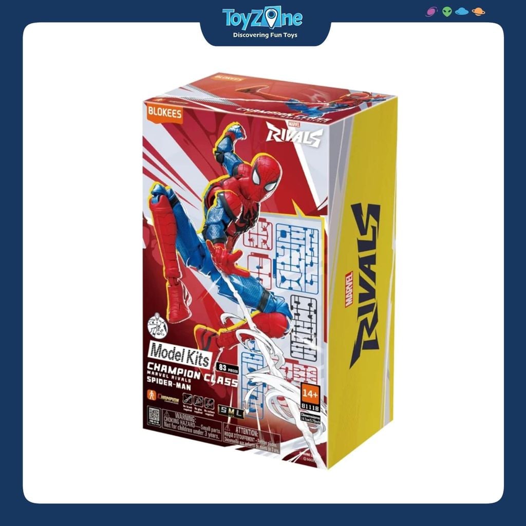 Mô hình lắp ráp Marvel Rivals-Champion Class 06 Spider Man EM12 BLOKEES
