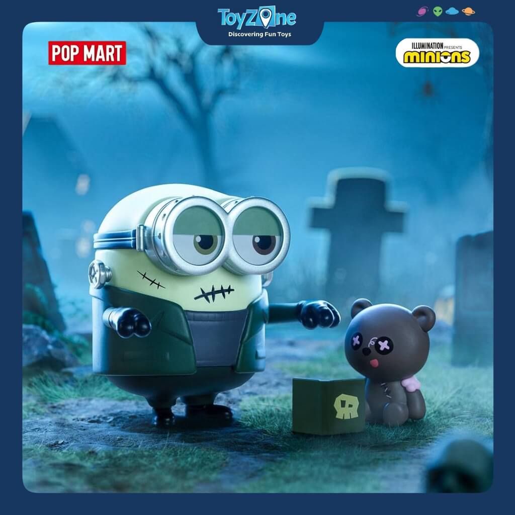 Mô hình đồ chơi Blind box Minions Bedtime Stories by Bob and Tim Series Figures ( Câu Chuyện Trước Khi Ngủ ) POP MART