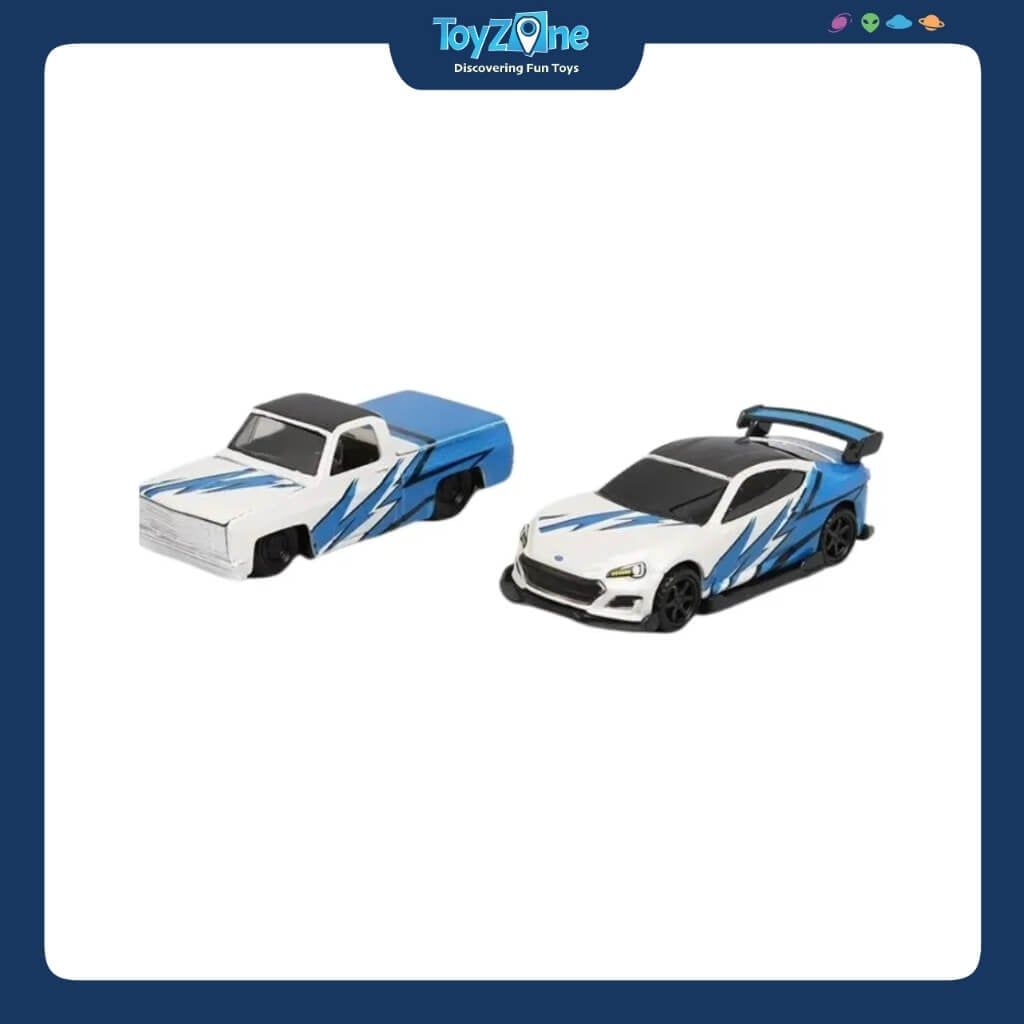 Mô hình xe vận chuyển Chevrolet 1500 1987 + Subaru BRZ 2019 Design Team Hauler 1:64 MAISTO