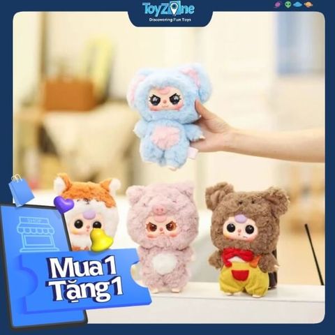 Mô hình Blind box Móc khóa Gấu bông Baby Three V3 Mini CUREPLANETA