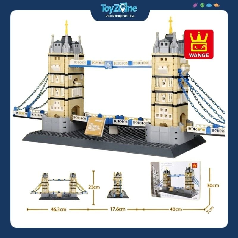 Bộ đồ chơi lắp ráp mô hình Công Trình Kiến Trúc Wange