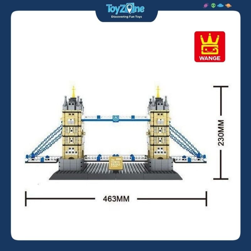 Bộ đồ chơi lắp ráp mô hình Công Trình Kiến Trúc Wange