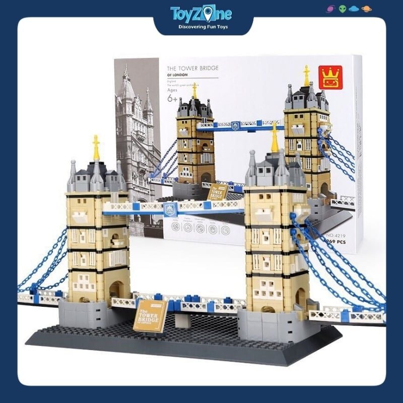 Bộ đồ chơi lắp ráp mô hình Công Trình Kiến Trúc Wange