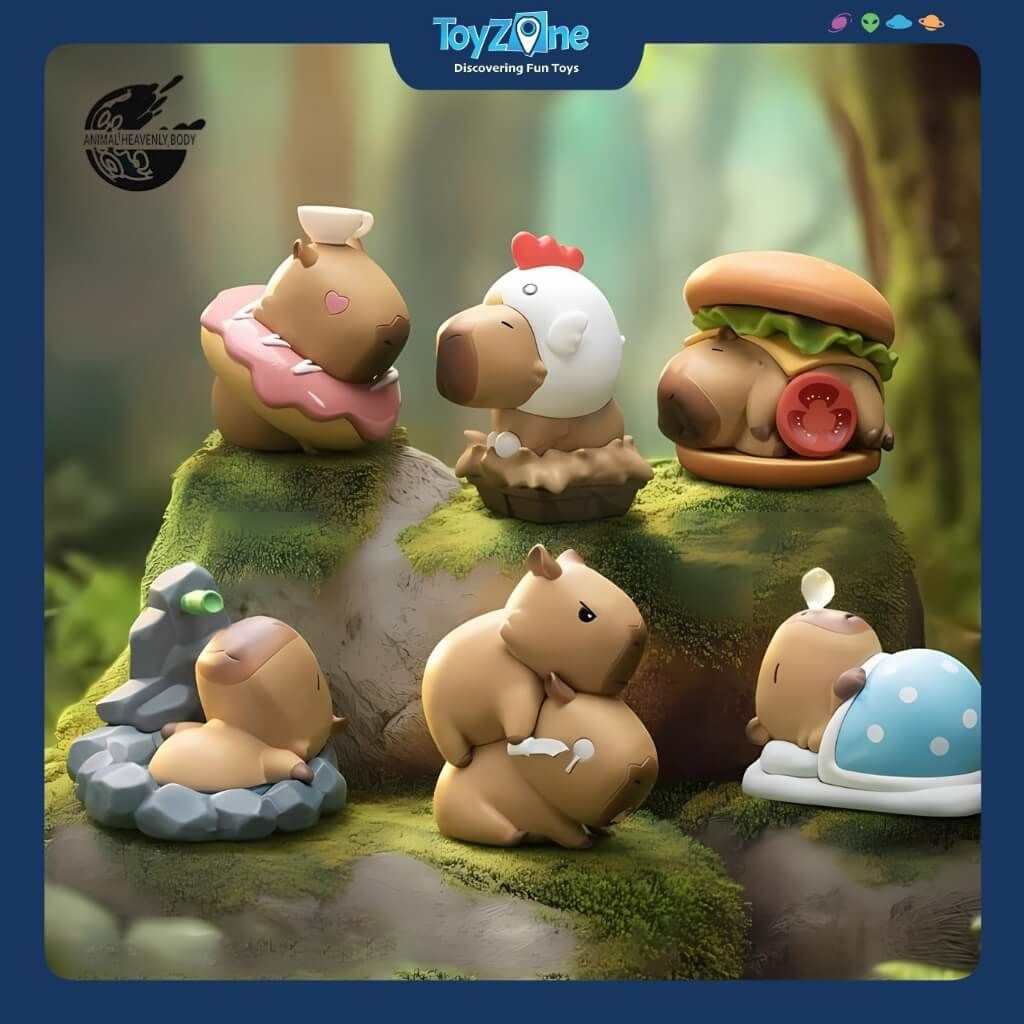 Mô hình đồ chơi Blind Box Capybara Series 2 ANIMAL HEAVENLY BODY