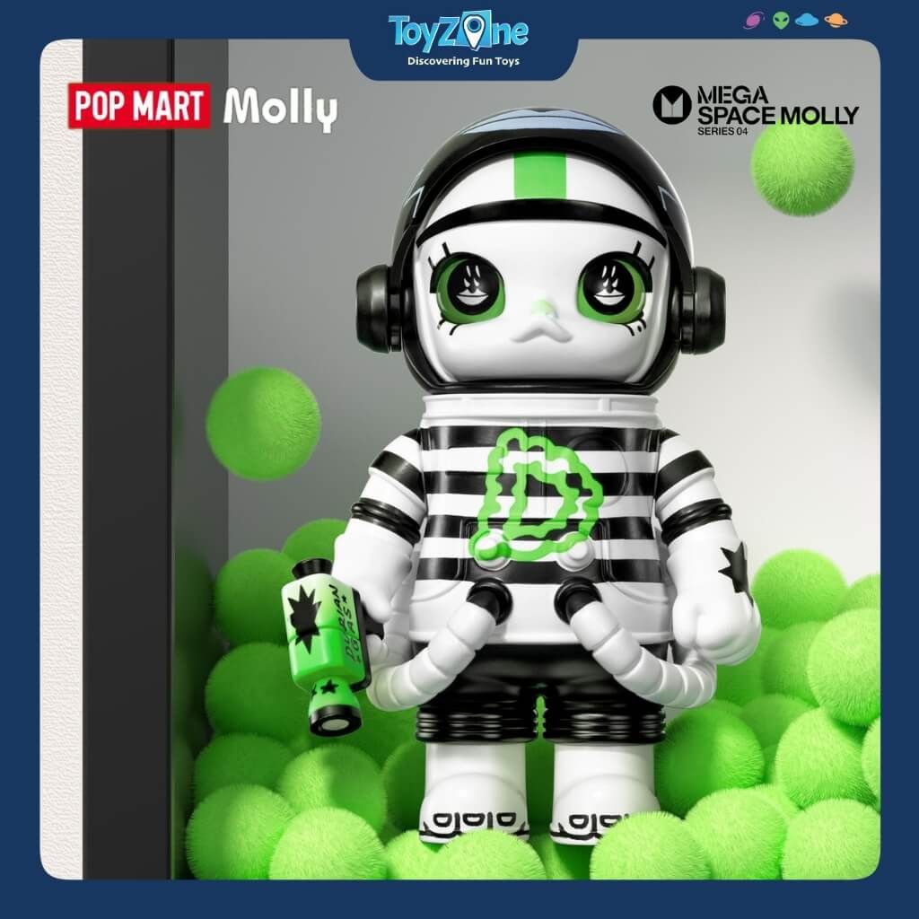 Mô hình đồ chơi Blind box Mega Space Molly 100% Series 4 POP MART