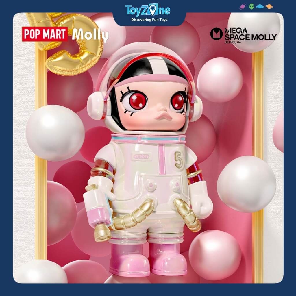 Mô hình đồ chơi Blind box Mega Space Molly 100% Series 4 POP MART