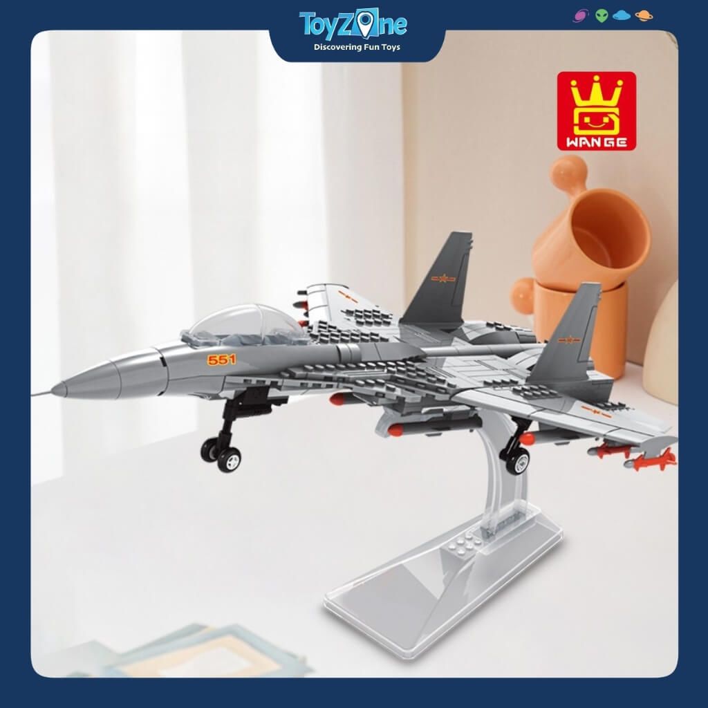 Mô hình đồ chơi lắp ráp giá đỡ trưng bày máy bay WANGE