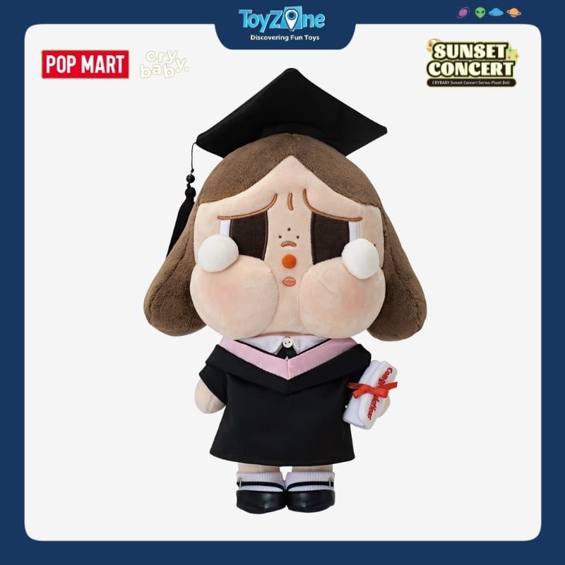 Mô hình gấu bông Crybaby Sunset Concert Series Plush Doll POP MART