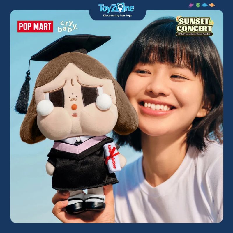 Mô hình gấu bông Crybaby Sunset Concert Series Plush Doll POP MART