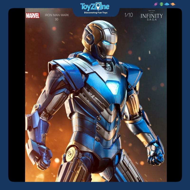 Mô hình Iron Man Mark 30 ( MK30 ) Blue Steel 1:10 ZD TOYS