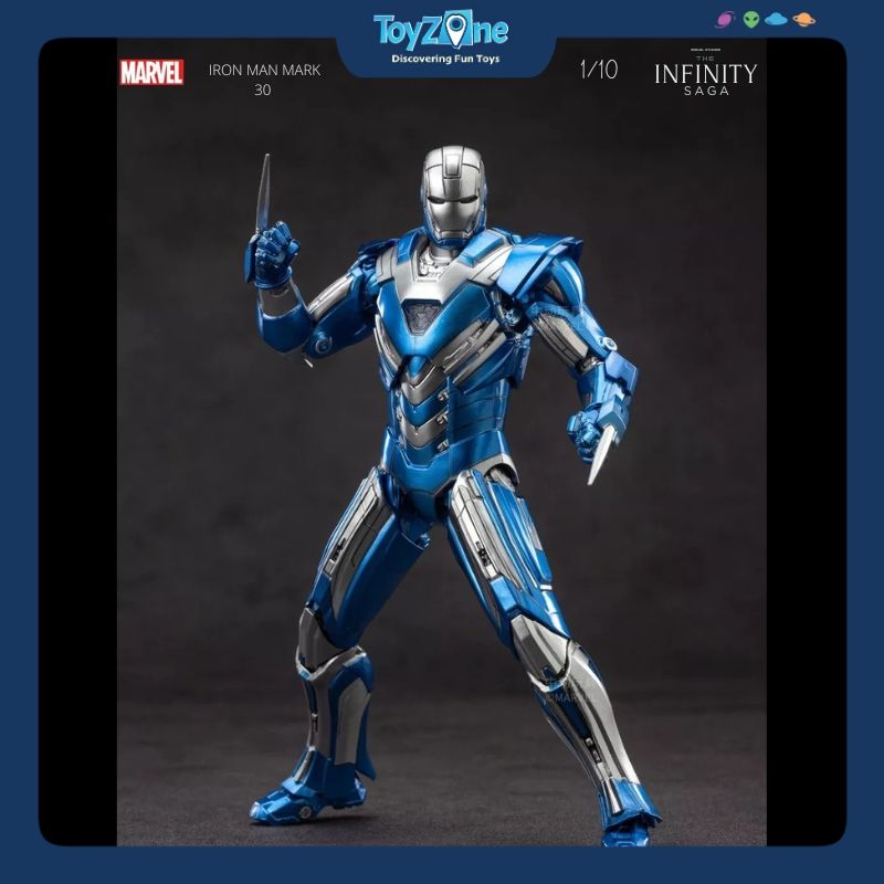 Mô hình Iron Man Mark 30 ( MK30 ) Blue Steel 1:10 ZD TOYS