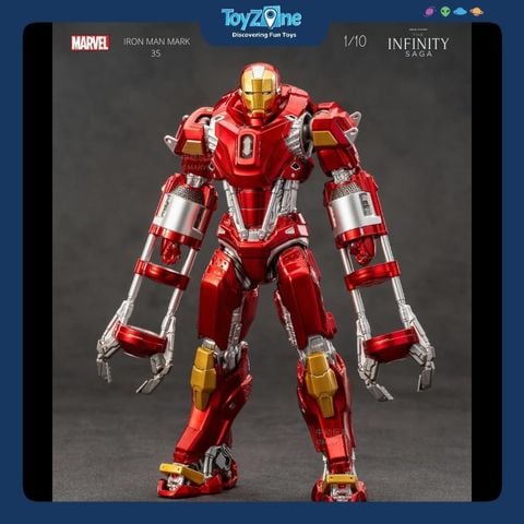 Mô hình Iron Man Mark 35 ( MK35 ) Red Snapper 1:10 ZD TOYS