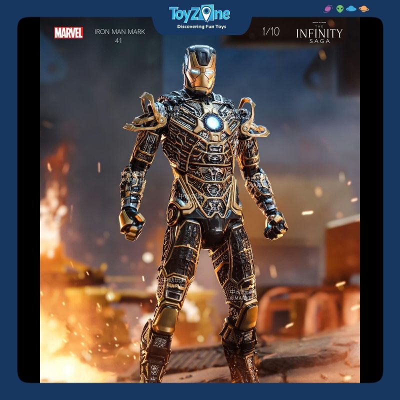 Mô hình Iron Man Mark 41 ( MK41 ) Bones 1:10 ZD TOYS