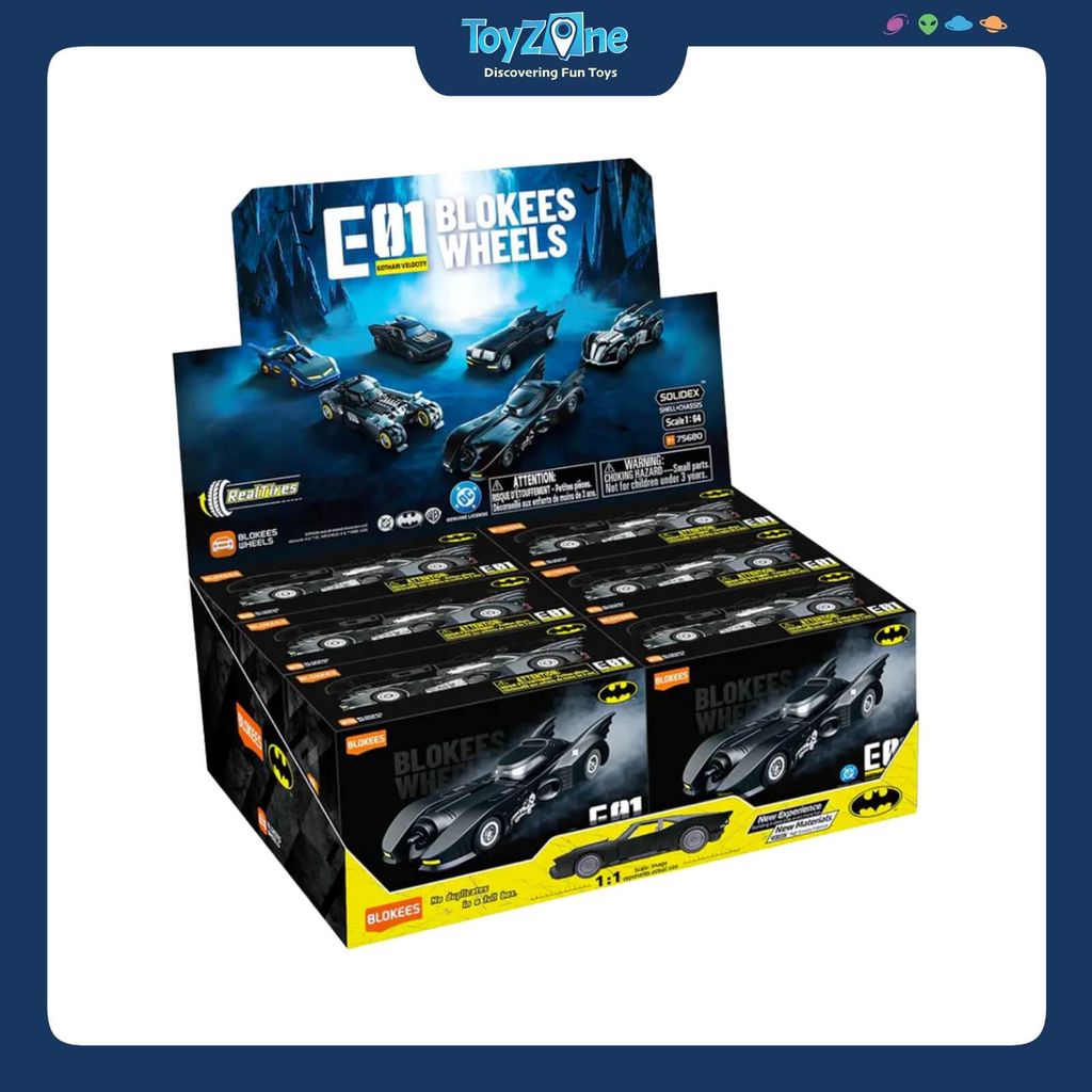 Mô hình lắp ráp DC WHEELS Batman E01 BatMobile EC06 BLOKEES