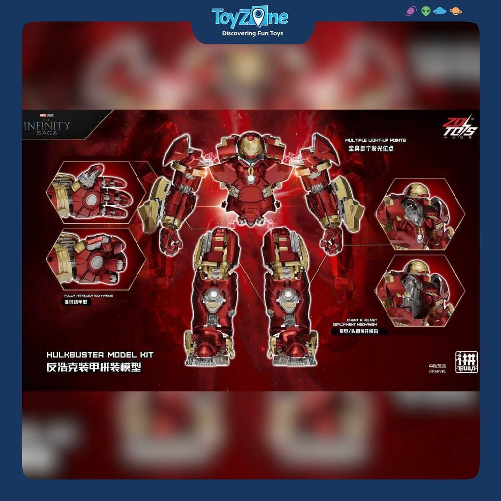 Mô hình lắp ráp Iron Man Mark 44 Hulkbuster 1:7 ZD TOYS