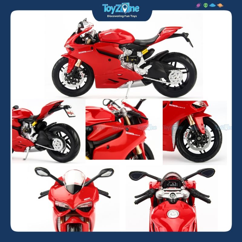 Mô hình mô tô Ducati 1199 Panigale Red 1:12 Maisto