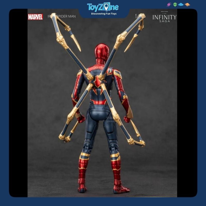 Mô hình Người Nhện Spider Man Iron Spider Suit 1:10 ZD TOYS
