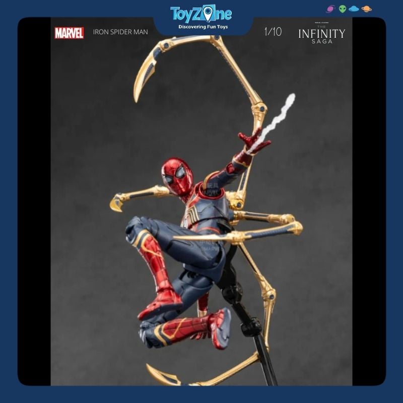 Mô hình Người Nhện Spider Man Iron Spider Suit 1:10 ZD TOYS