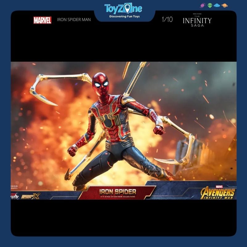 Mô hình Người Nhện Spider Man Iron Spider Suit 1:10 ZD TOYS