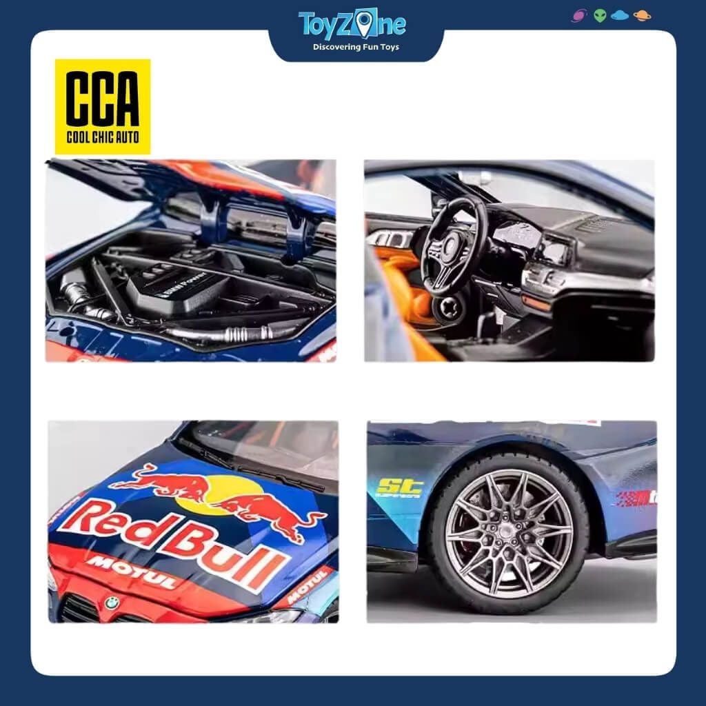 Mô hình xe BMW M4 Red Bull Livery 1:24 CCA