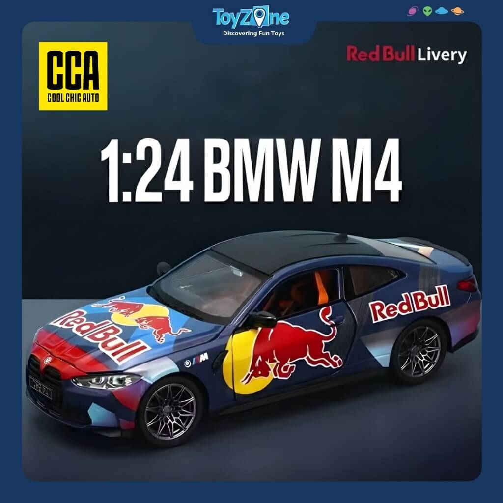 Mô hình xe BMW M4 Red Bull Livery 1:24 CCA