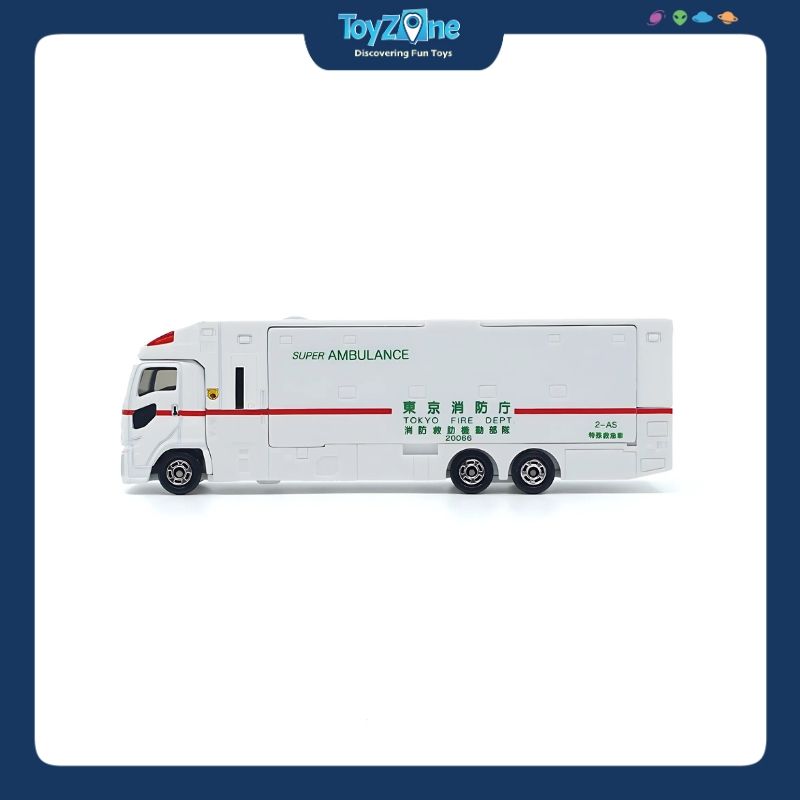  Mô hình xe Container Isuzu Giga Super Ambulance No.144 TOMICA LONG 