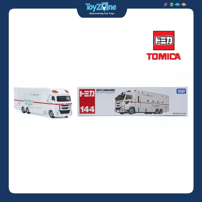  Mô hình xe Container Isuzu Giga Super Ambulance No.144 TOMICA LONG 