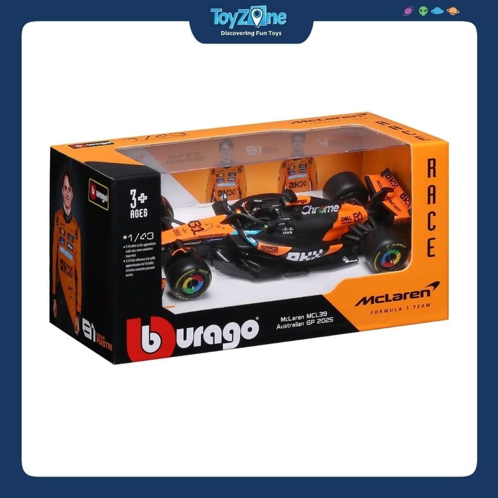 Mô hình xe F1 McLaren Racing MCL 39 2025 1:43 BBURAGO