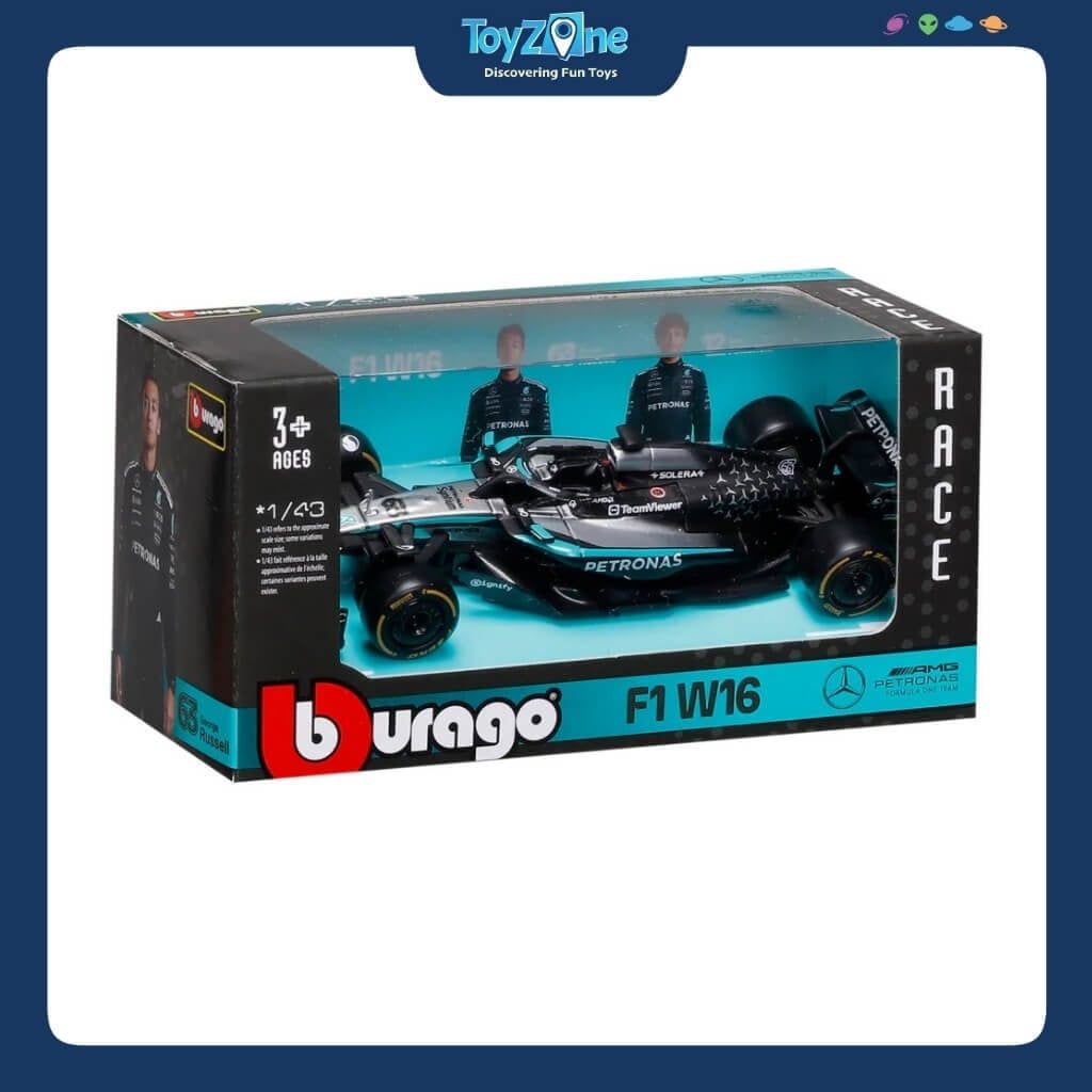 Mô hình xe F1 Mercedes-AMG Petronas W16E 2025 1:43 BBURAGO