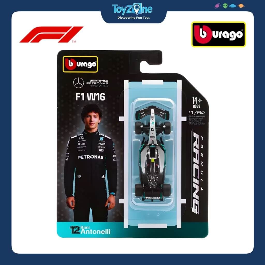 Mô hình xe F1 Mercedes-AMG W16 2025 1:64 BBURAGO