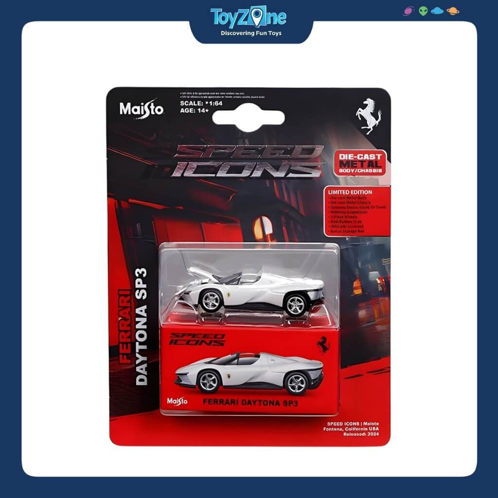 Mô hinh xe Ferrari Daytona SP3 - Speed Icon 1:64 MAISTO