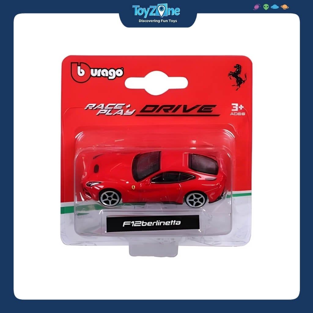 Mô hình xe Ferrari RACE & PLAY DRIVE 1:64 BBURAGO