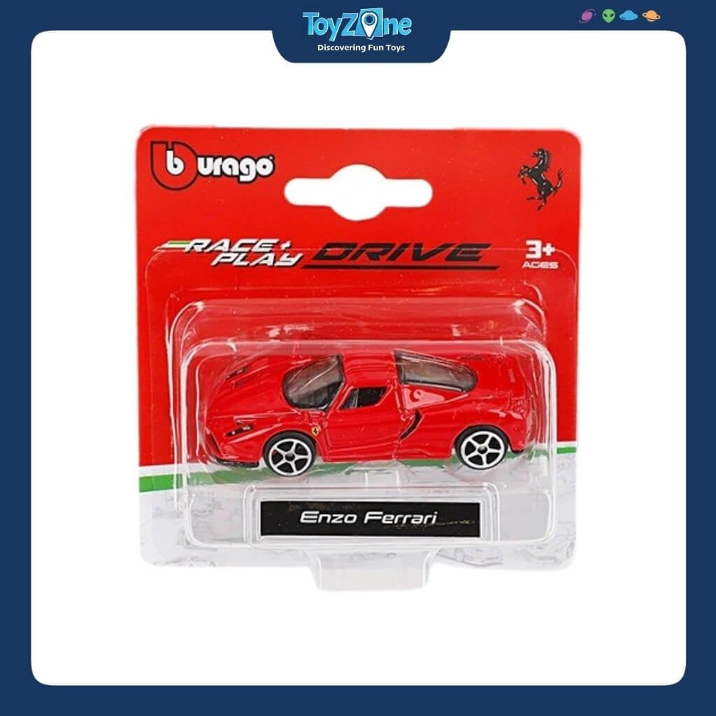 Mô hình xe Ferrari RACE & PLAY DRIVE 1:64 BBURAGO