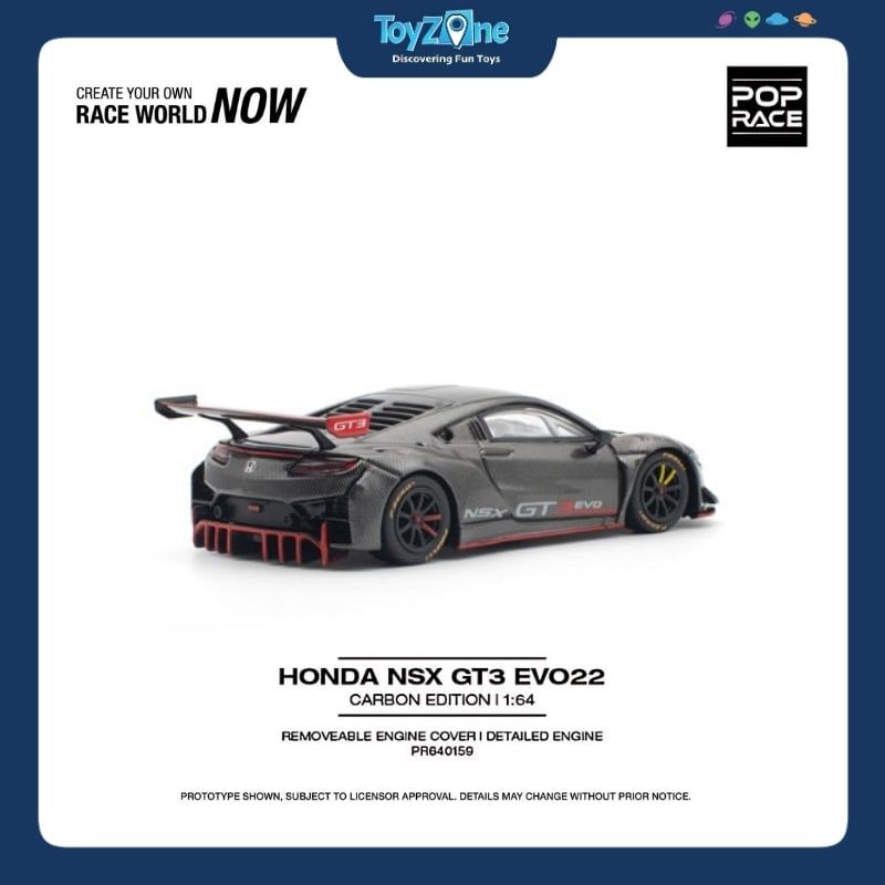 Mô hình xe Honda NSX GT3 EVO 22 1:64 POP RACE