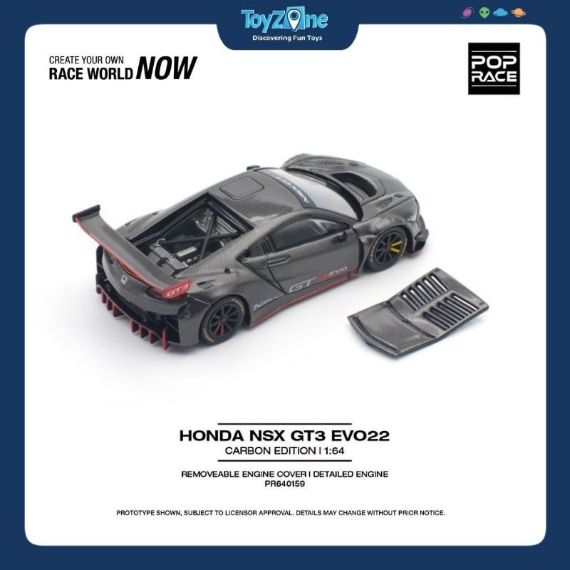 Mô hình xe Honda NSX GT3 EVO 22 1:64 POP RACE