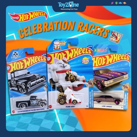 Đồ chơi mô hình xe Hot Wheels Celebration Racers Coureurs Célebration chính hãng