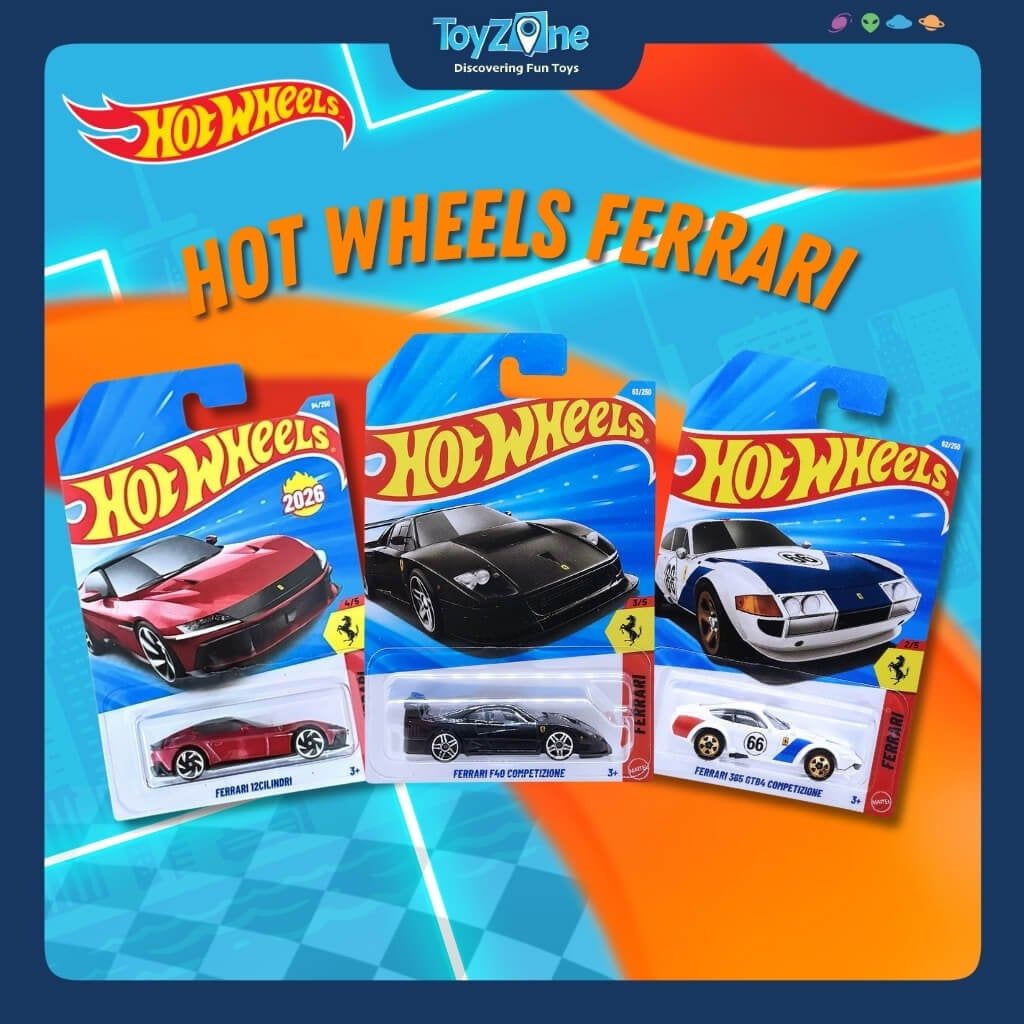 Mô hình xe Hot Wheels Ferrari chính hãng