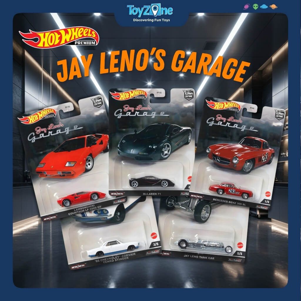 Mô hình xe Hot Wheels Premium 2022 Jay Leno's Garage chính hãng