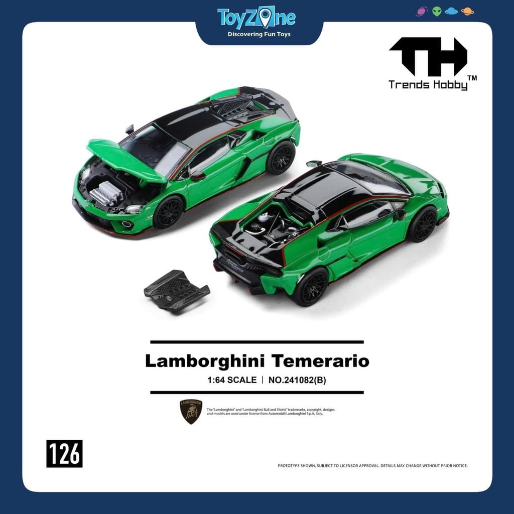 Mô hình xe Lamborghini Temerario 1:64 TRENDS HOBBY
