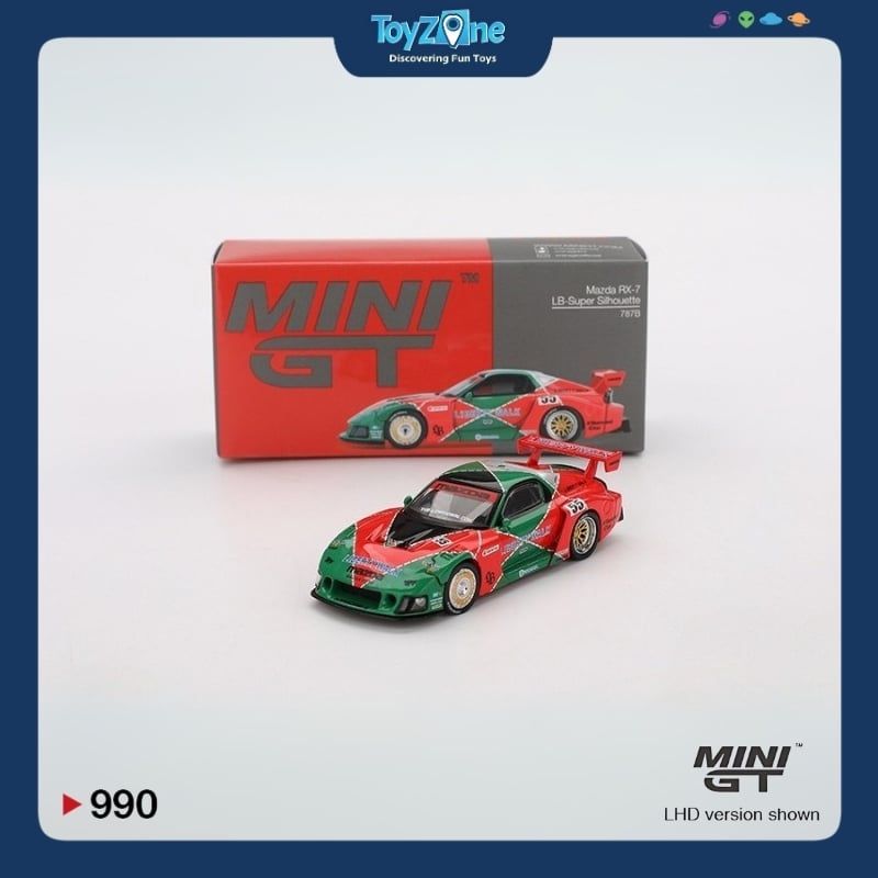 Mô hình xe Mazda RX-7 LB-Super Silhouette 1:64 MiniGT