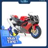 Mô hình xe mô tô Aprilia RSV 1000R 1:18 Welly Red-12808PW